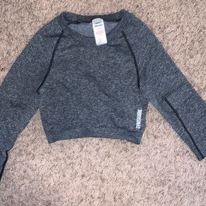 NWOT Gymshark Adapt Seamless Charcoal Long Sleeve